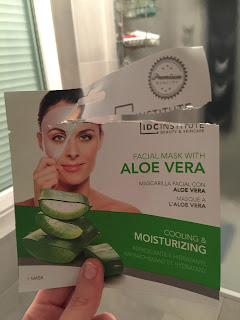 Masque tissu pour le visage à l'aloe vera pour tous les types de peau de la marque IDC Institute