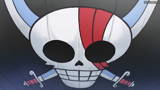 ワンピースアニメ 頂上戦争編 489話 赤髪海賊団 マーク | ONE PIECE Episode 489