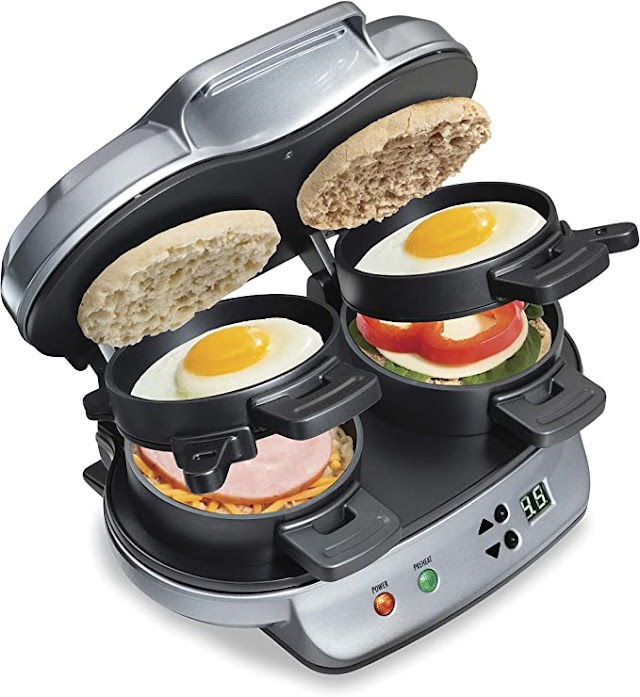 Sandwich maker with timer 