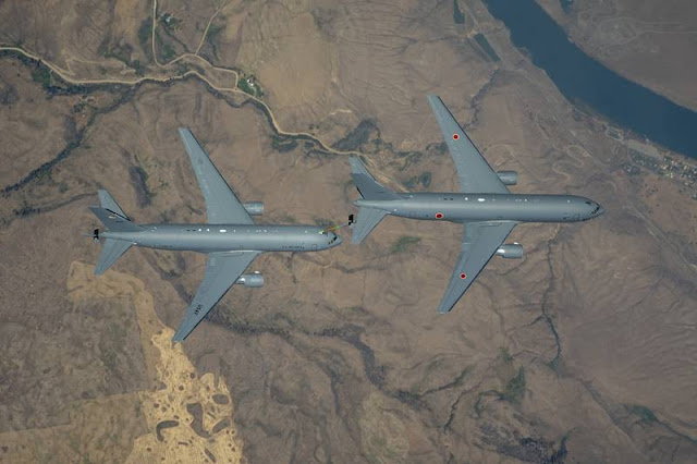 Boeing KC46A Japan first refueling