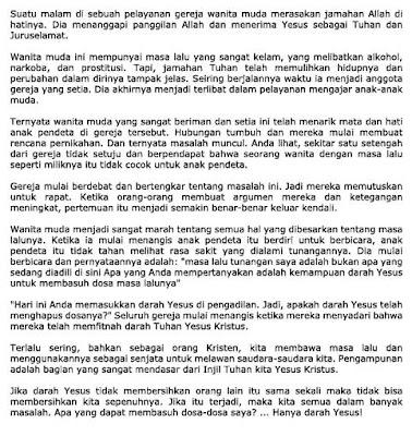 Renungan Harian Kita: Faithful Young Woman  Kata-kata 