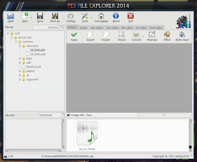 PES File Explorer 2014