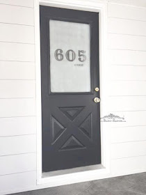 DIY Etched Glass Metal Door Makeover, Bliss-Ranch.com