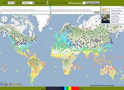 Geo.me Temperature Map