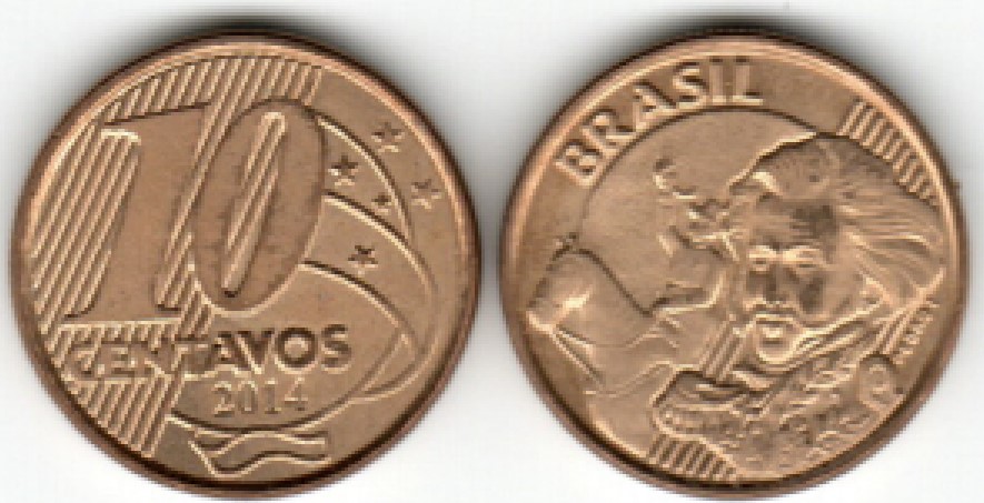 Moeda de 10 centavos, 2014