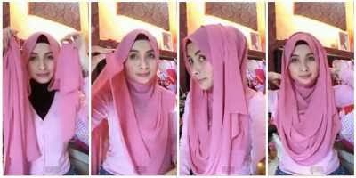 Cara Memakai Jilbab Pashmina Praktis Untuk Santai dan Kantor ~ Cara ...