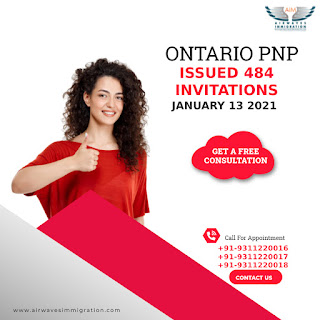 Ontario PNP Issued 484 Invitations Draw held on January 13 2021