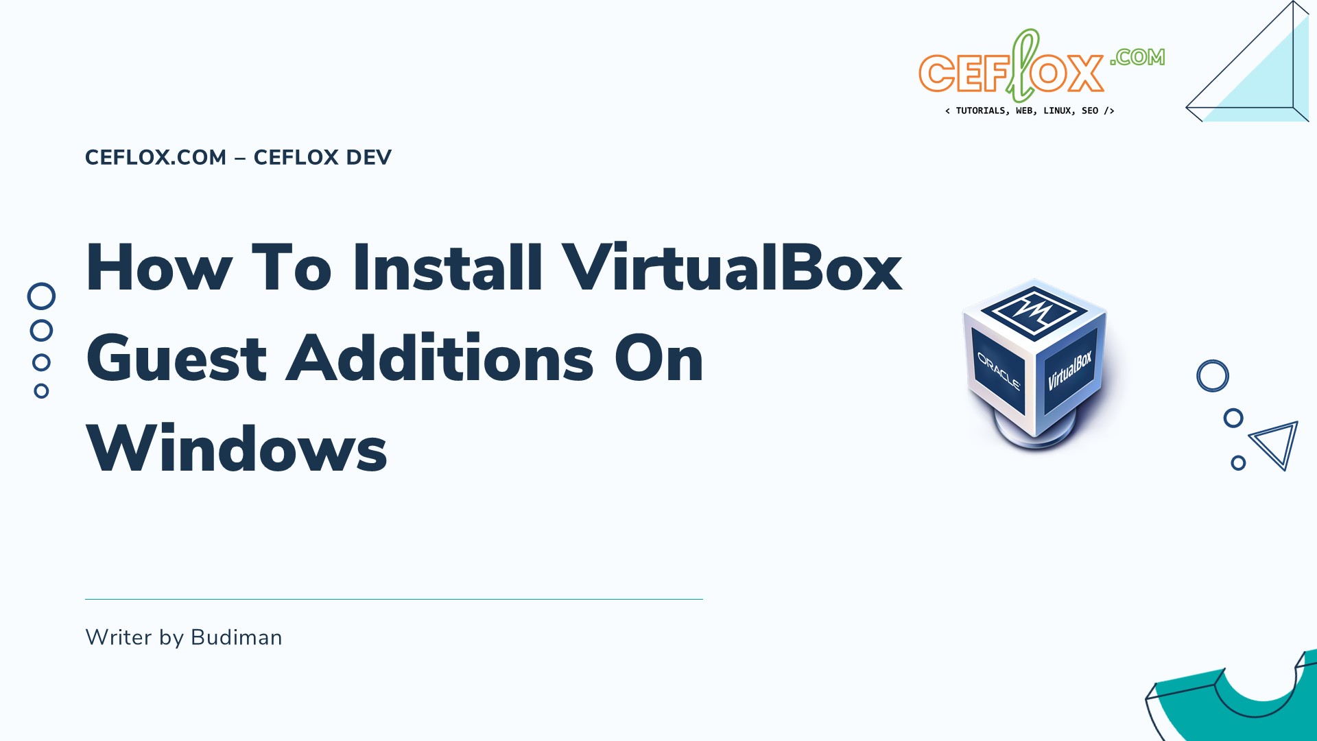 Install VirtualBox Guest Additions on Windows