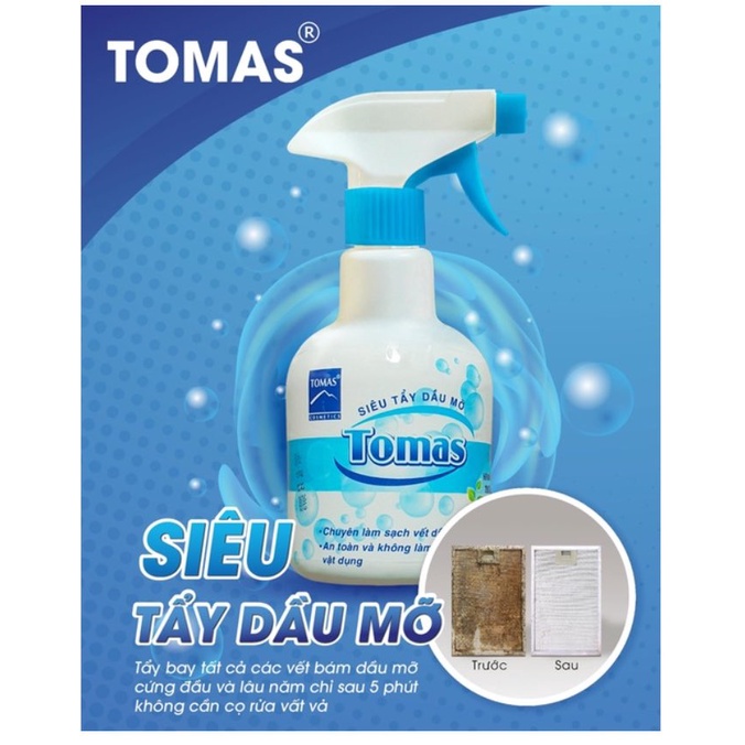 [ thanhtung961992 ] Nước tẩy rửa Tomas, dung tích 500ml, siêu tẩy dầu mỡ, đánh bay mọi vết bẩn khó tẩy, chất lượng đảm bảo