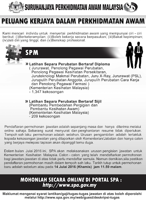 CARA MEMOHON LATIHAN SEPARA PERUBATAN
