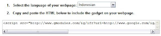 Google Translate Untuk blog
