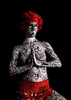 Buddha Women Body Painting