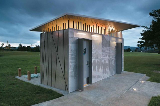 9 Desain toilet  minimalis  di ruang  publik 1000 Inspirasi Desain Arsitektur Teknologi 
