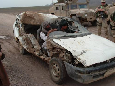 Car with no roof in Afghanistan