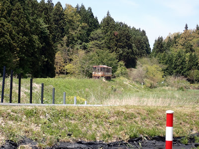 能登半島一周自転車の旅 蛸島駅 廃車