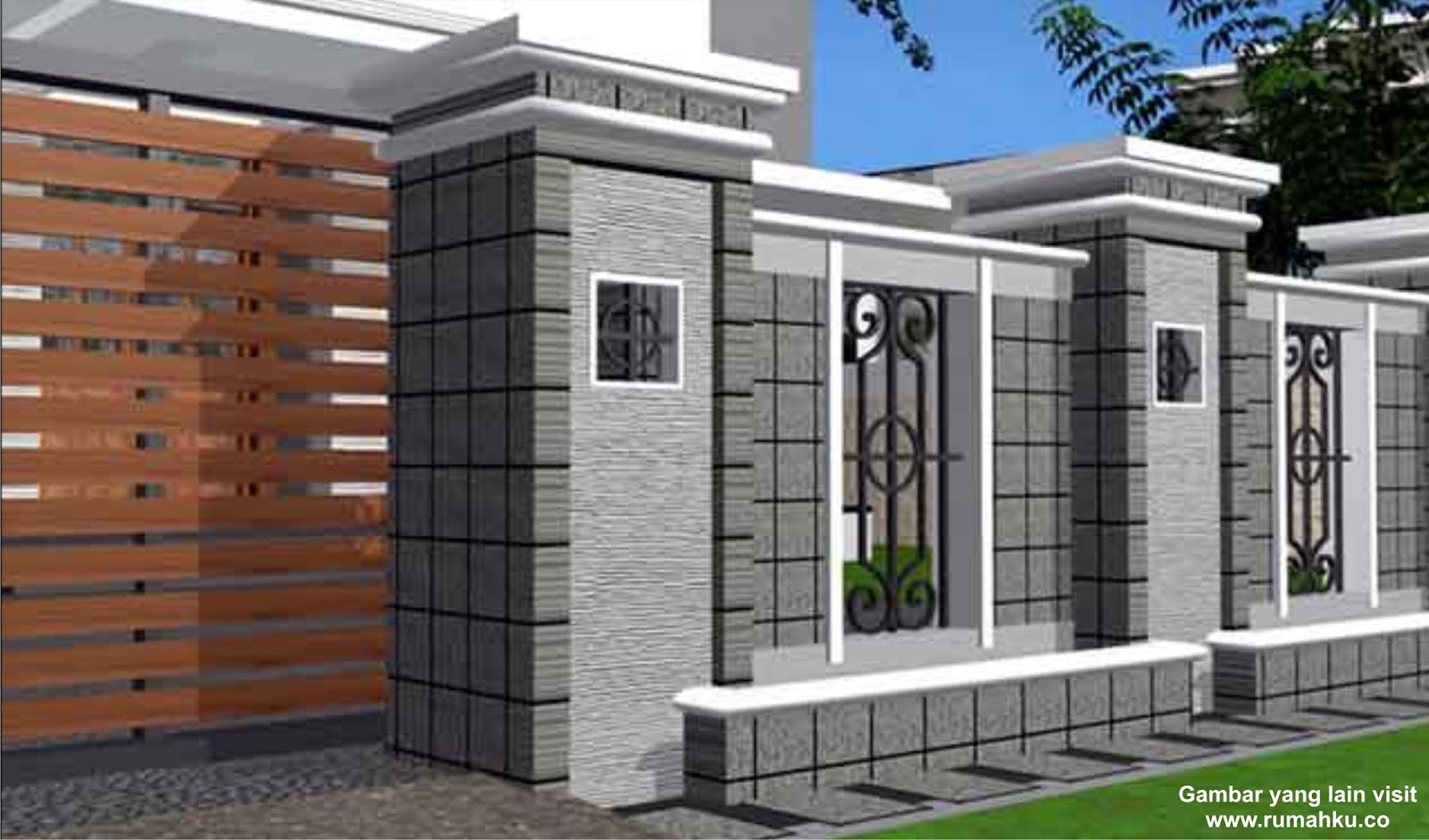 House Plans as well Pagar Rumah Minimalis 2014 Modern Sederhana Gambar 
