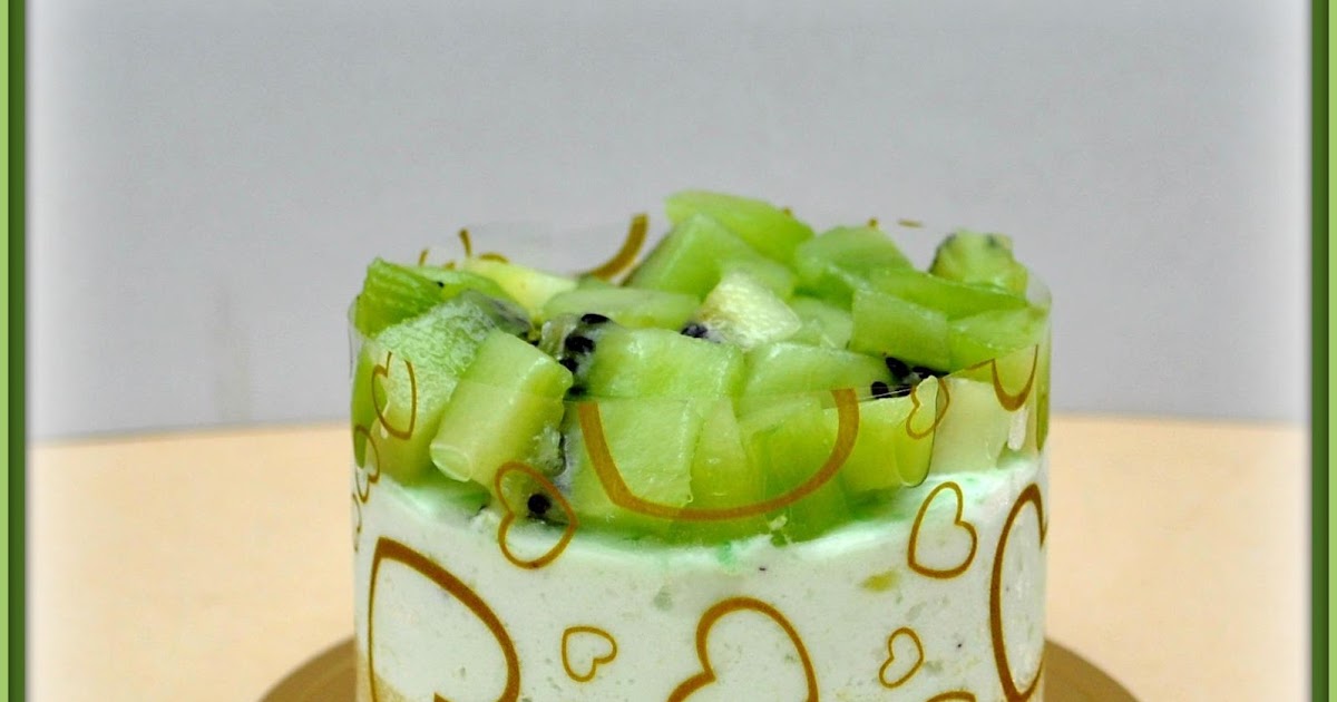 Aku.Zack Cakery: Resepi Kiwi Fruit Yogurt Mousse cake