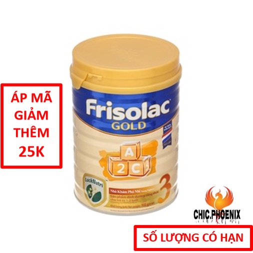 [ chic.phoenix ] [ Giảm Sốc ] Sữa bột Frisolac Gold 3 lon 900g