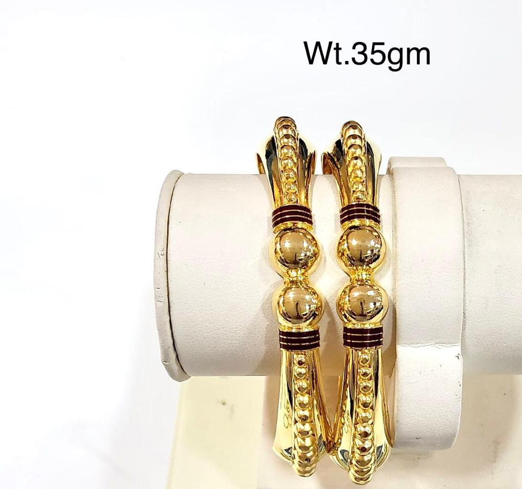 Latest Machine Gold Bangles Designs Simple And Beautiful For Dailywear Light Weight