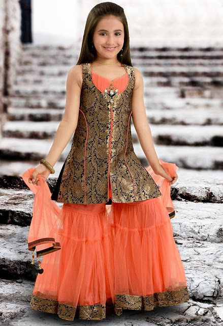 New sharara collection for little princes girls in Pakistan 2016