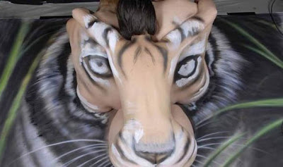 Optical Illusion Of A Tiger