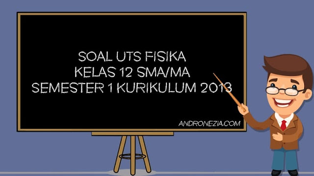 Soal PTS/UTS Fisika Kelas 12 SMA/MA Semester 1