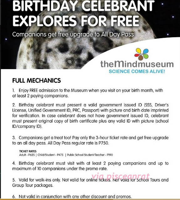 mind museum free entrance birthday celebrant