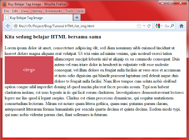 Kuy Belajar - Cara Mengatur Gambar Dengan Tag Align dan Border
