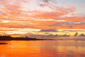 Kin Town, Okinawa, power-plant, sunrise