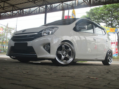 daihatsu ayla modifikasi velg r17