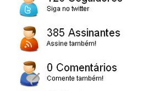 Saiba como se faz:...Script Contador Twitter+Feed+Posts+Comentários