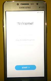 Wellcome screen samsung j2 prime