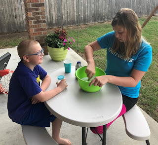 Kids Making Slime at Home