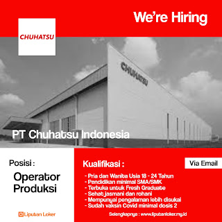 PT Chuhatsu Indonesia adalah perusahaan manufaktur yang memproduksi suku cadang yang digunakan untuk kendaraan beban angkut roda empat atau lebih.