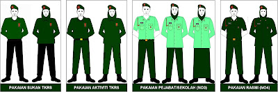 1 MURID 1 SUKAN PAKAIAN PERALATAN UNIFORM NO3 KRS