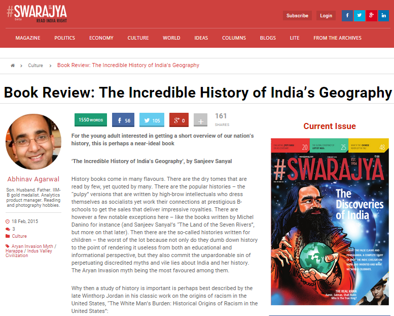 Book Review: The Incredible History of India’s Geography - Swarajya Magazine