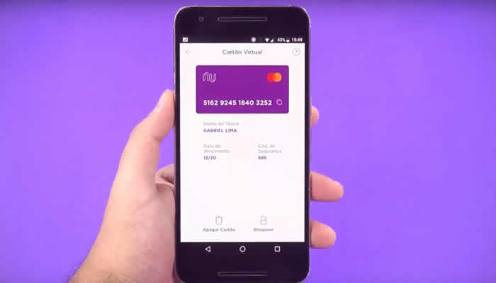 Como funciona o cartão virtual Nubank