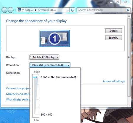Mengatur screen resolution windows 7