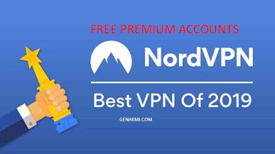 NordVPN Premium Account Working Username and Password List 2019