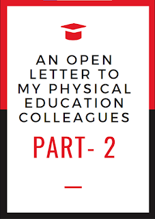 An open letter to my physical education colleagues