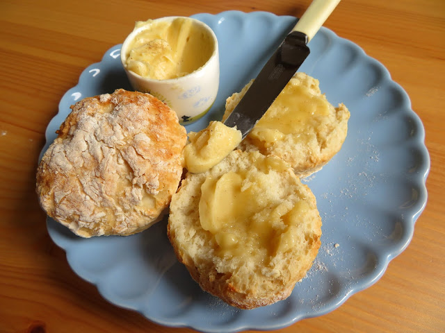 Yogurt Biscuits & Honey Cardamom Butter