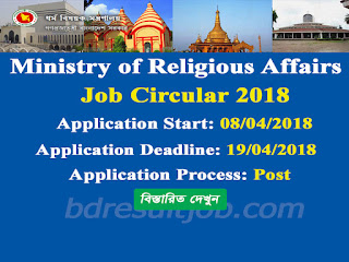 Ministry of Religious Affairs (MORA) Job Circular 2018