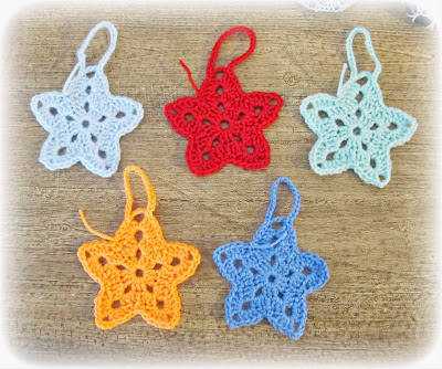 image christmas star ornament crochet