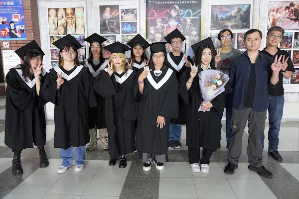 ▲大葉大學多媒體學程11位學生實習表現受肯定，全數獲留任。（大葉大學提供）