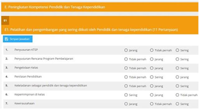 Kuisioner Peningkatan Kompetensi Pendidik dan Tenaga Kependidikan Pada Aplikasi Penjamin Mutu Pendidikan (PMP)