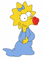 maggie simpson son su chupón