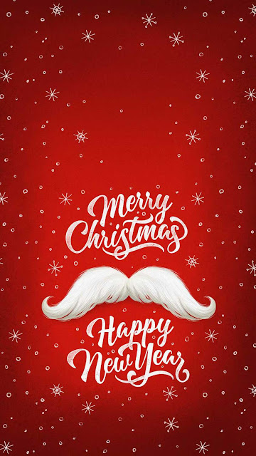 Merry Christmas Happy New Year iPhone Wallpaper