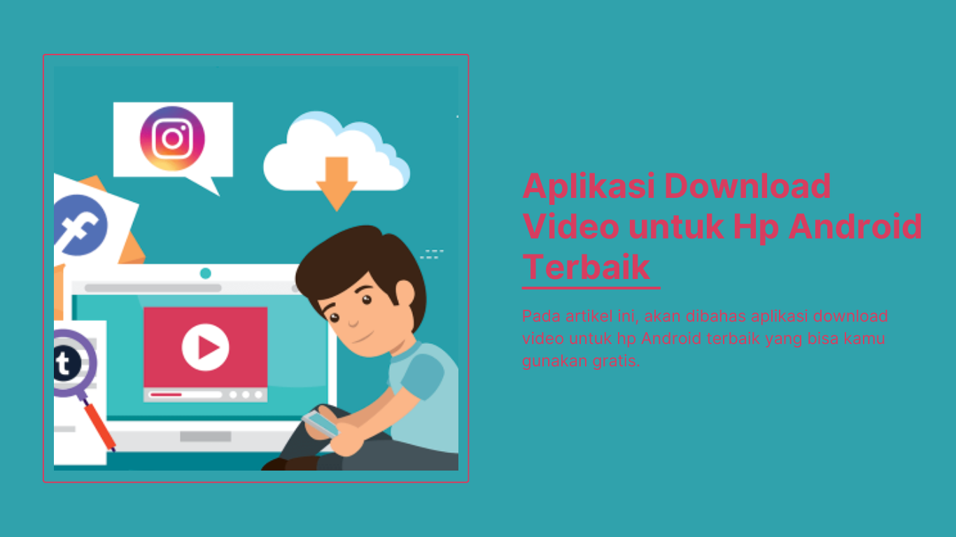 banner aplikasi download video di android