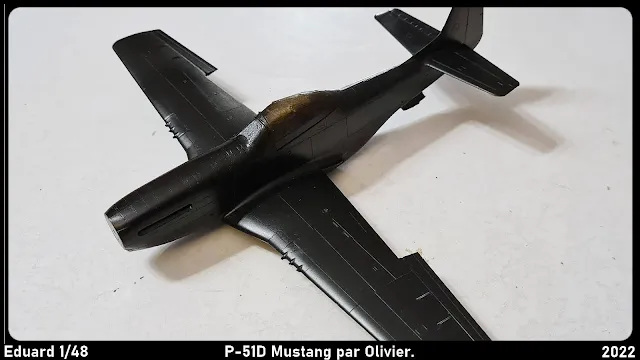 Montage pas à pas de la maquette du P-51D Mustang d'Eduard au 1/48 par Olivier.