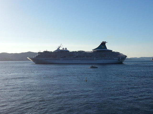 Cruise ship Artania in Bergen, Norway; Fjords Cruise; Ships in Bergen